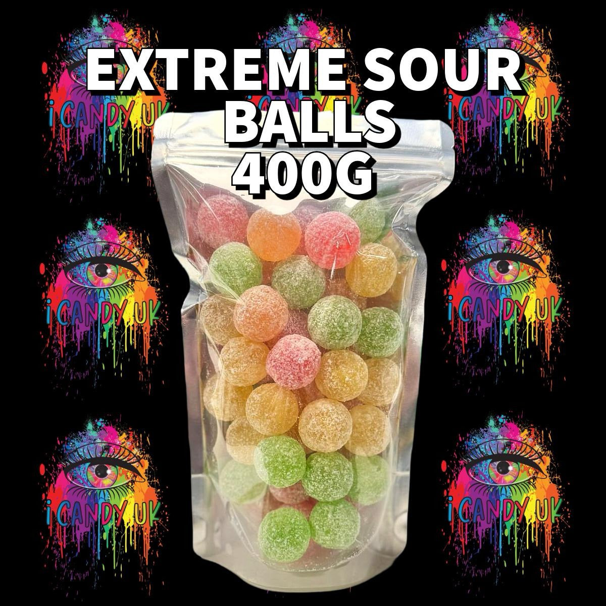 iCandyUK Extreme Sour Balls Mix! 400g