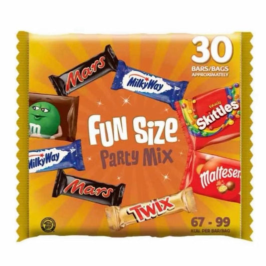 30 Funsize Chocolate Bars 09/2025 Dated