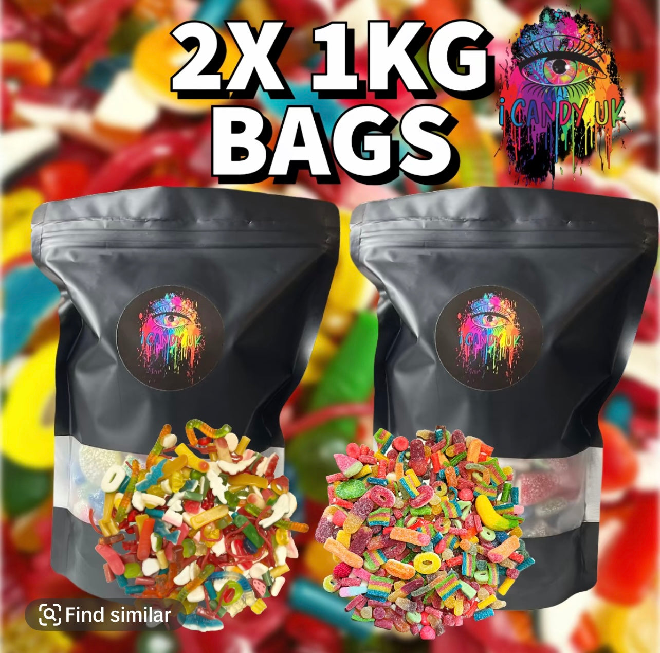 2KG! 2X 1KG BAGS £14.99!
