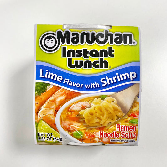 REDUCED TO CLEAR / EXPIRED 10/2023 Maruchan Lime & Shrimp Instant Noodle Pots!