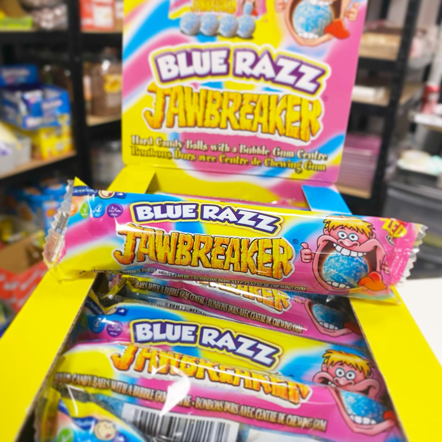 REDUCED TO CLEAR- EXPIRED 03/2024 Zed Blue Raspberry Jawbreaker 33g Pack