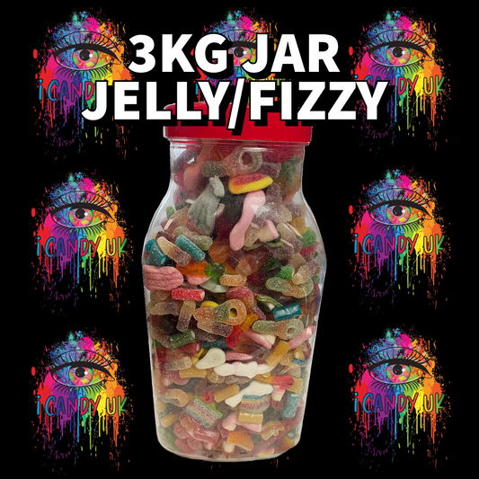 3KG Jar Of Sweets! Jelly & Fizzy Options