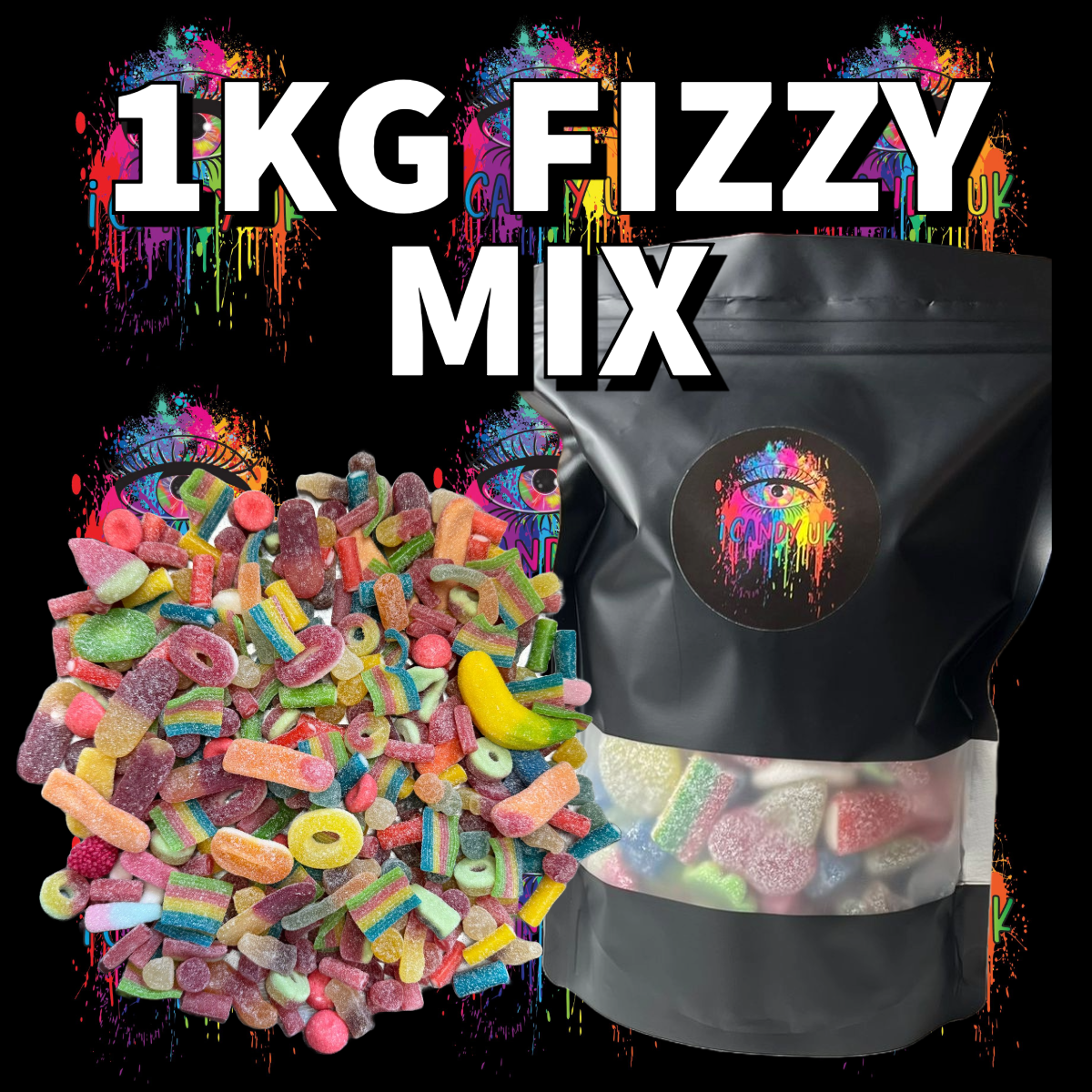 1KG Fizzy Sweets Mix!