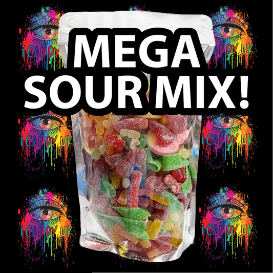 iCandyUK 1KG Sour Sweets Mix!
