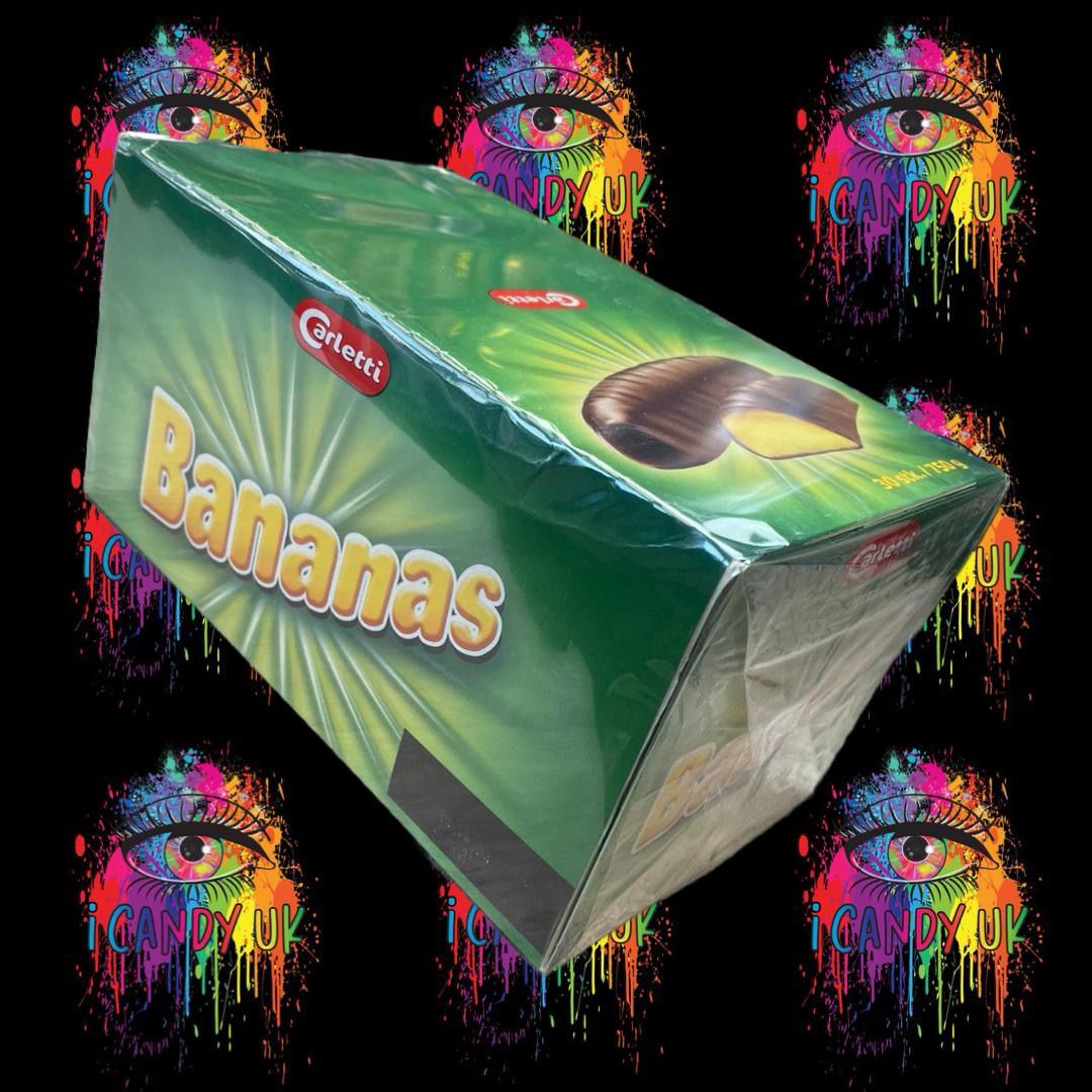 Carletti Dark Chocolate Bananas Box Of 30
