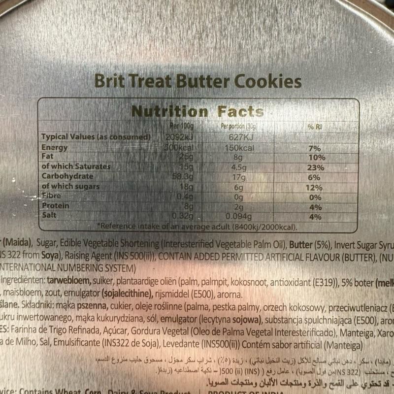 Traditional Butter Cookies 140g Tin