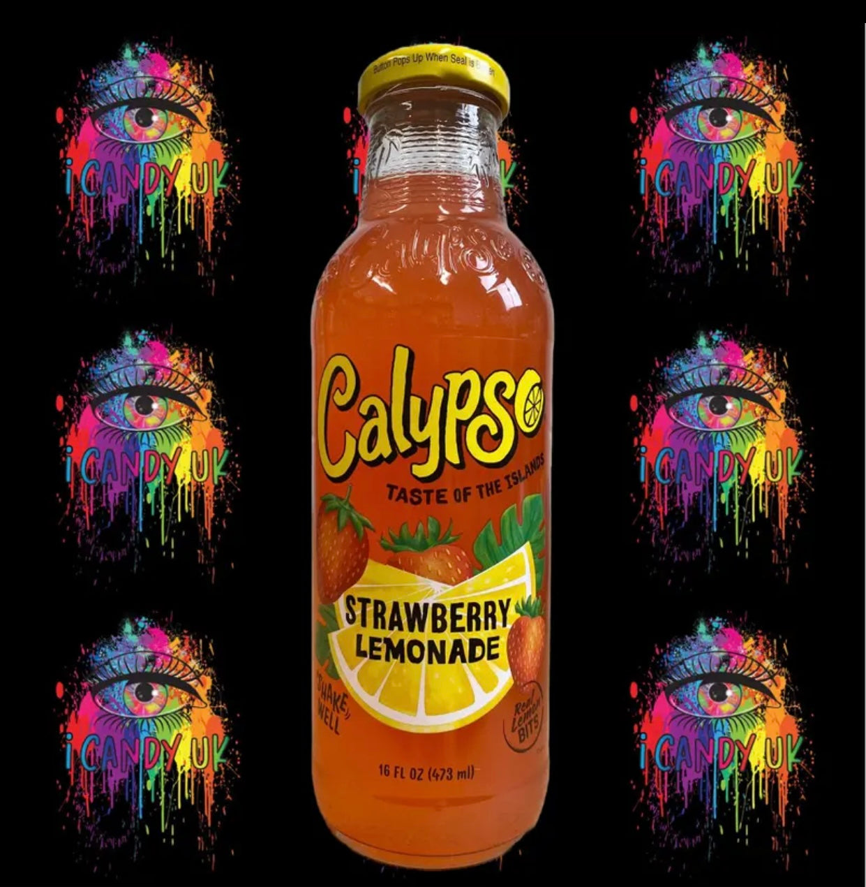 REDUCED TO CLEAR / EXPIRED 11/23 Calypso Strawberry Lemonade Bottles 473ml