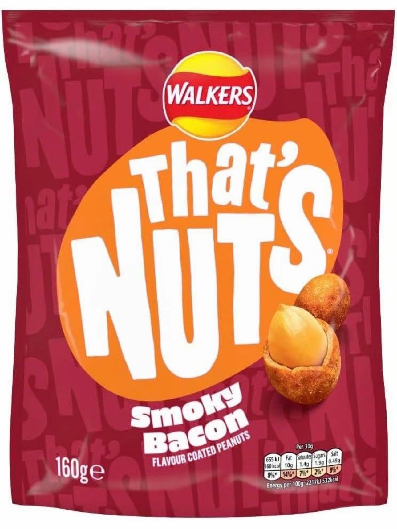 CLEARANCE  ‘That’s Nuts’ 160g Bags Of Peanuts