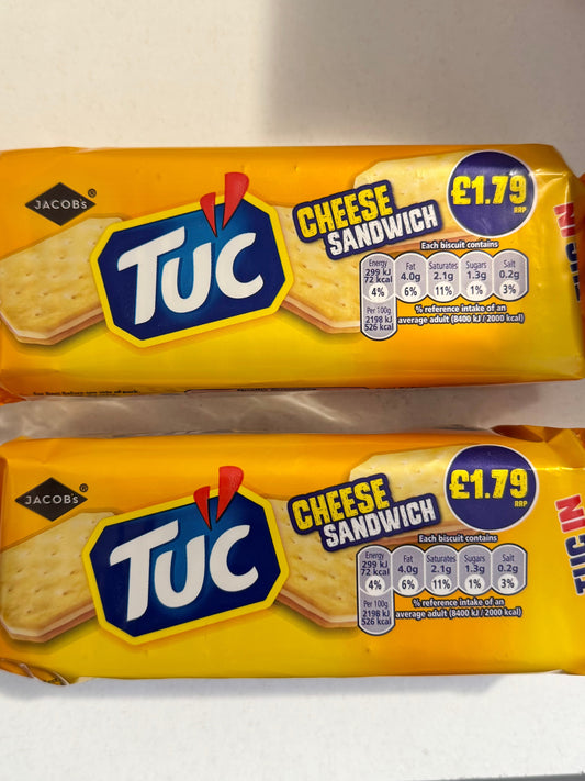 CLEARANCE 2 Packs Of TUC Cheese Biscuits