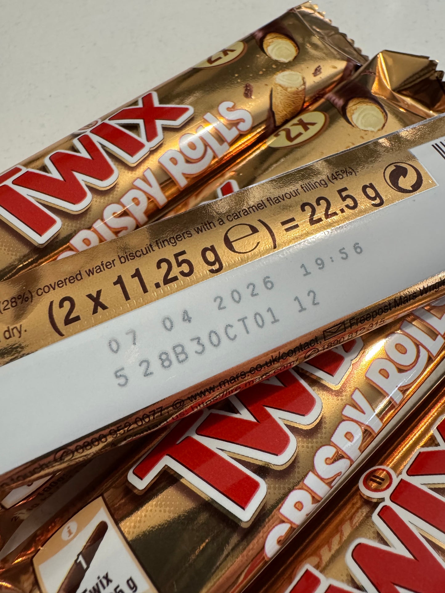CLEARANCE 6 TWIX Crispy Rolls