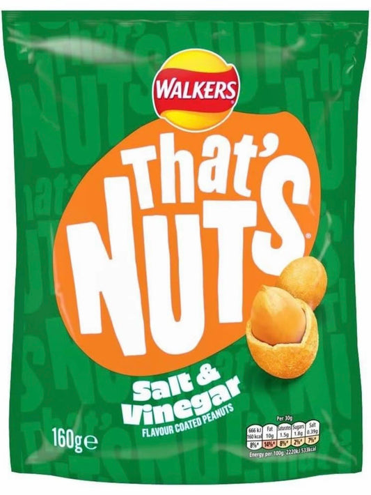 CLEARANCE  ‘That’s Nuts’ 160g Bags Of Peanuts