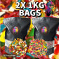 2KG! 2X 1KG BAGS £14.99!
