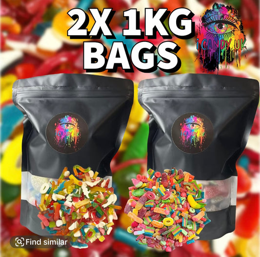 2KG! 2X 1KG BAGS £14.99!