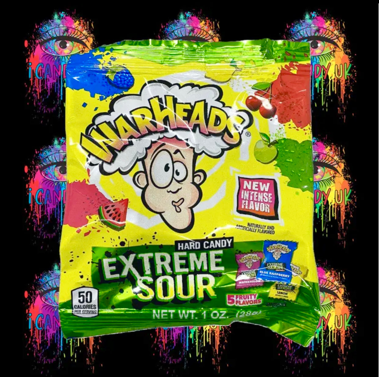 Warheads Extreme Sour Hard Candy 28g Icandyuk 